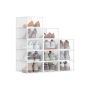 Pudełka na buty SONGMICS LSP312, 12 szt., przezroczyste, 33,2 × 23 × 14,5 cm