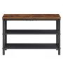 Shoe shelf VASAGLE, 3-tier, Brown and black, 75 × 50.5 × 30 cm