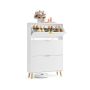 Shoe cabinet VASAGLE HSC302WB02, 3 doors, 18-24 pairs, White, 24 × 123 × 80 cm
