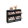 Szafka na buty VASAGLE LBC035, 4 drzwi, na 16-28 par, 24 × 82,7 × 105,5 cm