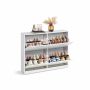 Szafka na buty VASAGLE LBC035, 4 drzwi, na 16-28 par, 24 × 82,7 × 105,5 cm