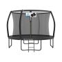 Trampolina SONGMICS STR102B01 z siatką zabezpieczającą i drabinką, Ø 366 × 180 cm