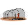 Klatka do gry w baseball VEVOR BC004, 4 łuki, 10058 × 3660 × 3000 mm