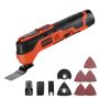 Cordless Oscillating Tool VEVOR GX-LMT01, 2.0 Ah, 8 accessories, 26 × 11 × 12 cm