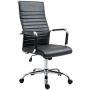 Fotel biurowy 54x46x114cm, kolor czarno-srebrny