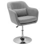 Office chair Homcom 60x60x91cm., gray/silver color