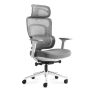 Fotel biurowy Mark Adler Visioner 6.1 z masażerem, szary, 60 × 35 × 74 cm