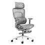 Fotel biurowy Mark Adler Visioner 8.3 z masażerem, szary, 60 × 35 × 74 cm