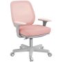 Office chair, Adjustable height, Pink, 55 × 82.5–94.5 × 48 cm