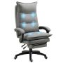 Office massage chair 70x44x130cm., gray/black