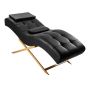 Eyelash Care Chair Sillon Alba, Black and Gold