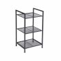 Metal shelf with 3 levels BSC33BK