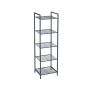 Metal shelf with 5 levels BSC35BK
