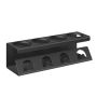 SONGMICS Uchwyt na butelki, 4 butelki, czarny, 13,7 × 11,7 × 40 cm