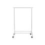 Outerwear rack on wheels HSR02S, silver color