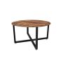 Round coffee table, brown/black