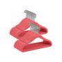 Clothes hangers 50pcs, red/silver color