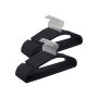 Clothes hangers 50pcs, black/silver color