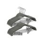 Clothes hangers 20pcs, silver/gray