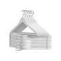 Wooden hanger set, 20 pcs., white