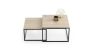 Stolik kawowy Twin 70x70x42cm / 60x60x36 cm, beżowy