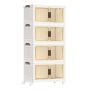 Skrzynie do przechowywania SONGMICS, 4 poziomy, 220 l, białe, 60 × 120 × 32,5 cm