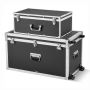 Zestaw pudełek do przechowywania VEVOR FG-1415-07, 2 szt., kolor czarny, 816 × 452 × 460 mm + 600 × 350 × 240 mm