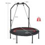 Fitness trampoline 101x130.5cm., black/red