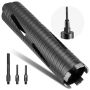 Diamond core bit VEVOR, M16, 3 adapters, 64 × 241 mm