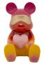 Decorative figurine Rainbow teddy bear, sitting, 21.5 × 32 × 20.5 cm