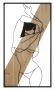 Decorative wall panel Strip A, Black/brown, 50 × 90 × 2 cm