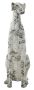 Decorative dog sculpture, 42.5 × 78 × 25.5 cm