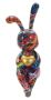 Decorative rabbit figurine Psyco A, 8 × 23 × 10 cm