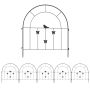 Decorative fence Outsunny 300x70cm., black