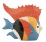 Decorative fish sculpture Mauro Ferretti Rubic, 28 × 25 × 8 cm