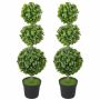 Artificial plant set, 2 plants, 28 × 28 × 100 cm