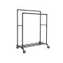 Outerwear rack on wheels HSR60B, black