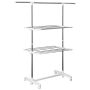 Clothes dryer Homcom 136.5x55x154cm., silver/white
