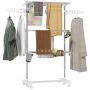 Clothes dryer Homcom 142x55x152cm., silver/white
