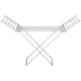 Clothes dryer Homcom 144x53x91cm., silver/white
