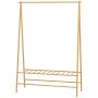 Clothes rack Homcom 116x43.5x160cm., light brown