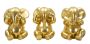 Elephant sculpture set, 3 pcs, Ø 15.5 × 20.5 cm