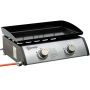 Grill gazowy Outsunny 48,5x46x21cm, kolor czarno-srebrny