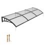 Daszek VEVOR CZPC40X120T-C, z odwodnieniem, transparentny, 965 × 2975 × 275 mm