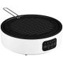 Double ceramic hob with grill, 2000 W, white