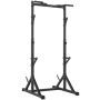 Double barbell rack, Black, 122 × 201–217 × 100 cm