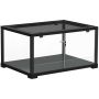 Terrarium dla gadów z podwójnym zamknięciem, 86 l, 60 x 45 x 32 cm, czarne