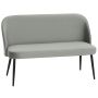Sofa dwuosobowa, 2-osobowa, szara, 127 × 84,5 × 63 cm