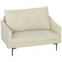 Sofa dwuosobowa, biała, 124 × 92 × 73 cm