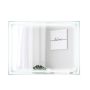 Lustro ścienne LED 3,5x80x60cm, kolor srebrny